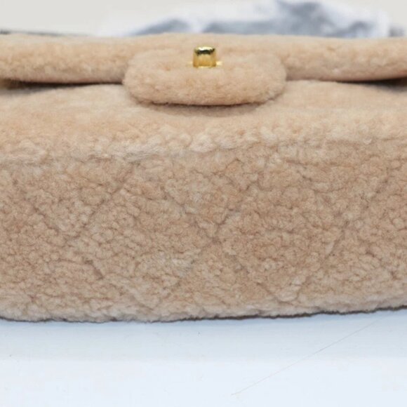 Chanel Small CC Flap Bag Light Pink Shearling Brushed Gold Hardware - Picture 8 of 16